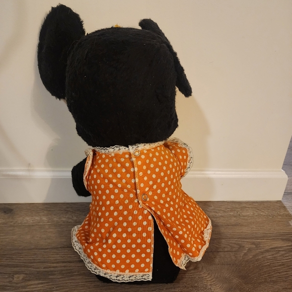 NWT Vintage Disney Minnie Mouse 25" Orange Plush Toy Stuffed Animal Dead Stock - Picture 5 of 8